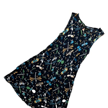 betsey johnson black butterfly dress Betsey Johnson Black Silk Butterfly Dress 8