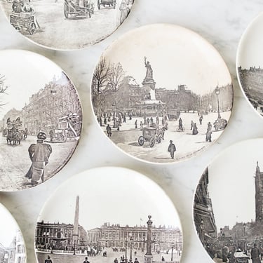 Collection of Landmark Plates, Set of 12