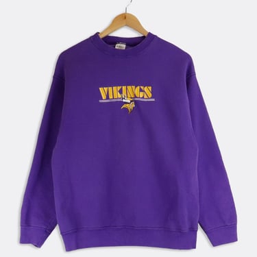 Vintage NFL Minnesota Vikings Embroidered Sweatshirt Sz L