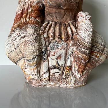Vintage Indian Chief Bust-Head Sculpture 