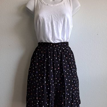 Vintage 1990's Krush of California Polka Dot High Rise Culotte Shorts size Medium *Clearance* 