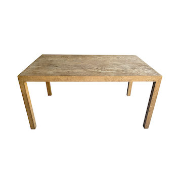 Stripped Wood Parsons Dining Table