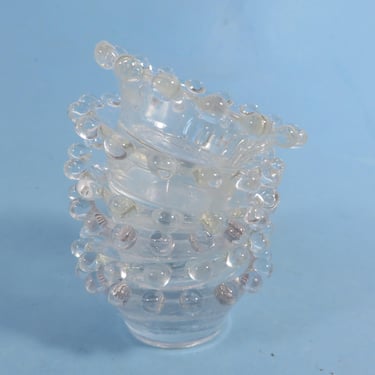 Vintage Candlewick Glass Salt Cellars - Set of 6 Candlewick Glass Salt Cellars Salt Dips 