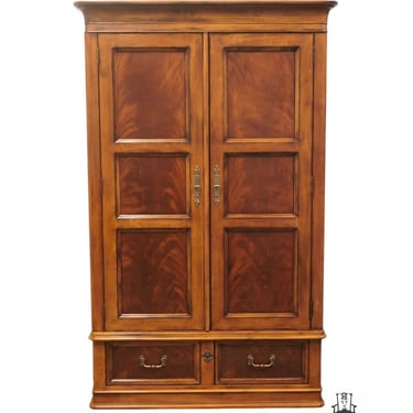DREXEL HERITAGE Rustic Contemporary Walnut 48" Clothing Armoire / Media Cabinet 