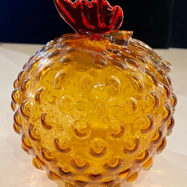 Fantastic and unique Blown Glass Bubble Rooster 1970's
