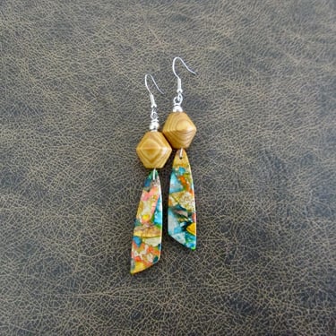 Mosaic imperial jasper earrings 2 