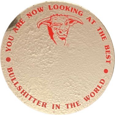 70s/80s Vintage Bullshitter Longhorn 6" Mirror Hook Em'
