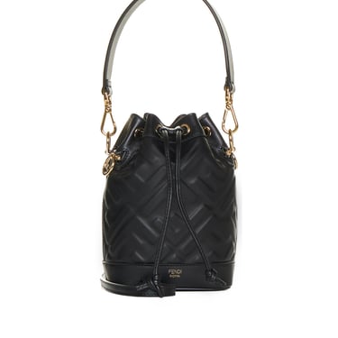 【フェンディ】 Bucket Bags かごバッグ Vintage FENDI 1990s Zucca Print Bucket Bag with Drawstring