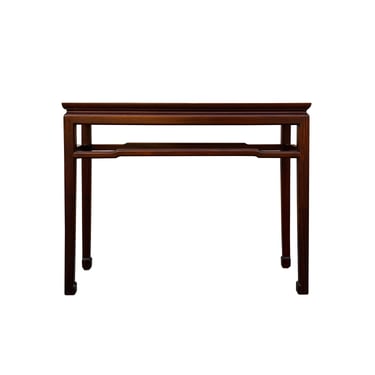 Chinese Huali Rosewood Ming Style Apron Side Altar Console Table cs7524E 