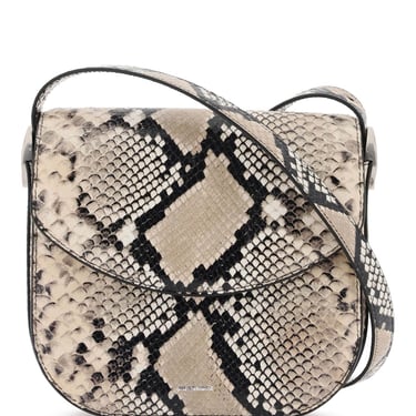 Jil Sander Python Leather Coin Shoulder Bag With Textured Finish Women