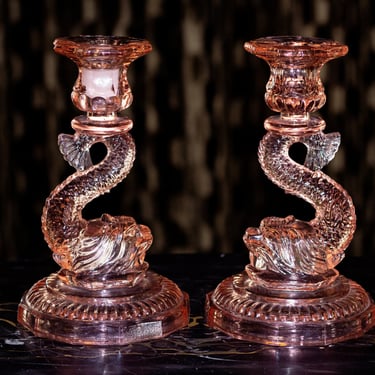 Koi Candle Sticks by Tiffin - Prop Rental only NFS