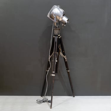 Adjustable Industrial Stage Light Table Lamp/Floor Lamp c.1900-1950