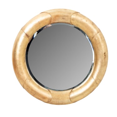 Large Round Gilt Mirror