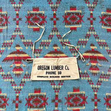 Vintage 1950s Oregon, IL Lumber Nail Apron 