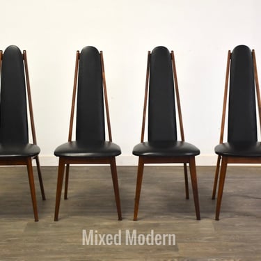 Walnut Dining Chairs - Set of 4 