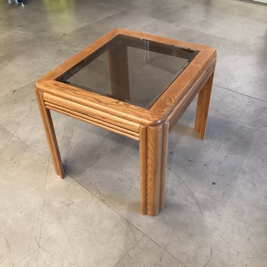 Glass Top End Table