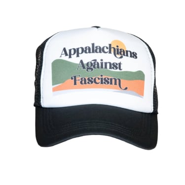 Ready to Ship | Trucker Hat | Hand Printed | Appalachians Against Fascism 