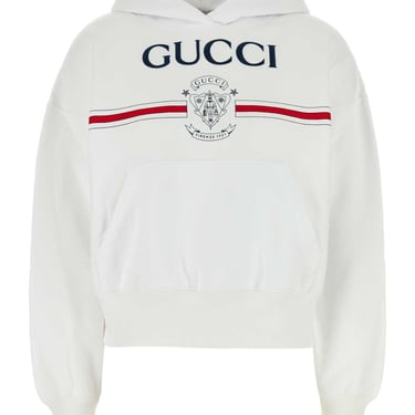 Gucci Women White Cotton Sweatshirt