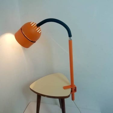 Vintage Table Lamp / Retro Desk Lamp/ Spot Light / Adjustable Lamp/ Orange Light / Study Light/ Lightning/ 70s Yugoslavia 