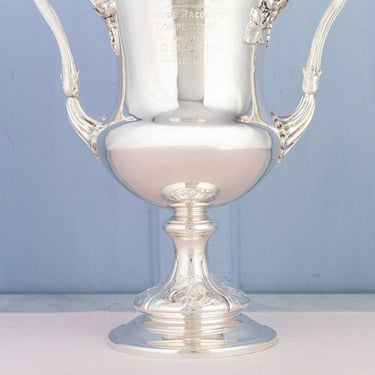 Antique 1915 Silverplate Harrow School Loving Cup Trophy