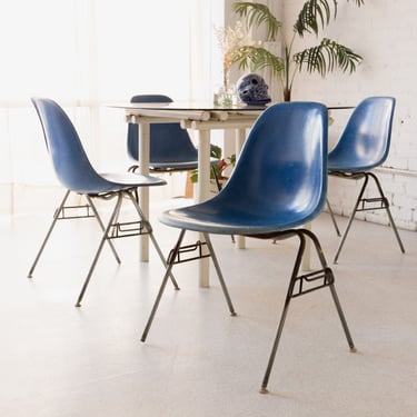 Blue Eames Fiberglass Chair