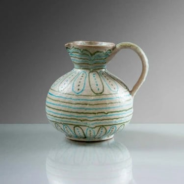 Italian Glazed Stoneware Pitcher by Guido Gambone
