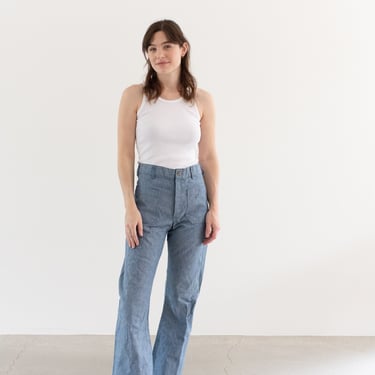 Vintage 25 28 29 Waist Light Wash Flare Denim | Seafarer 70s bell Bottom Sailor Kick Flares Nautical | 1970 Jane Birkin Jean | FL034 