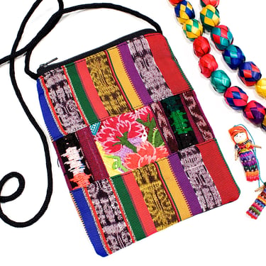 Deadstock VINTAGE: 1980s - Native Guatemalan Small Bag Pouch Bag - Native Textile - Boho, Hipster - New Old Stock - SKU 1-E3-00029724 