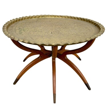 Mid-century Moroccan Moorish Tray Coffee Table 