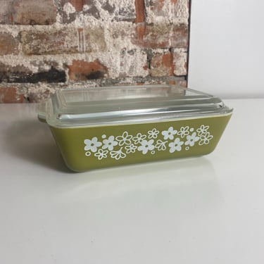 Vintage Crazy Daisy Pyrex Container 