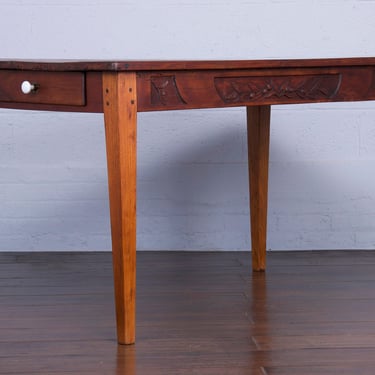 Antique Country French Farmhouse Maple Table 