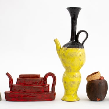 Postmodern Sculptural Pottery Tableware, 5