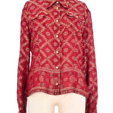 Gianfranco Ferre Metallic Western Shirt