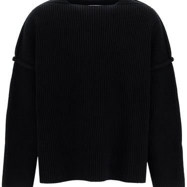 Jil Sander "Oversized Ribbed Wool Pul Men