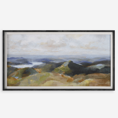 Above the Lakes Framed Print