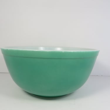 Vintage Green Pyrex Primary Colors Mixing Bowl - 1950's Green Pyrex 403 Mixing Bowl 