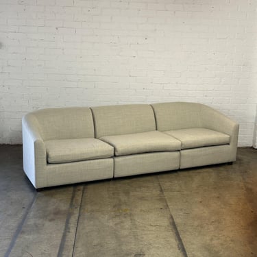 Contemporary Three Seater Modular with Slip Covers 