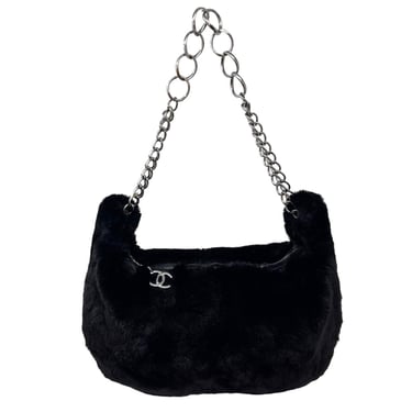 Chanel Fur Hobo Shoulder Bag