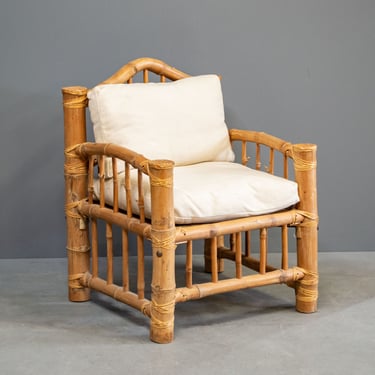 Asian Style Bamboo Armchair