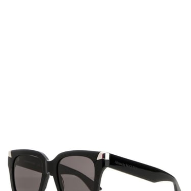 Alexander Mcqueen Woman Black Acetate Punk Rivet Sunglasses