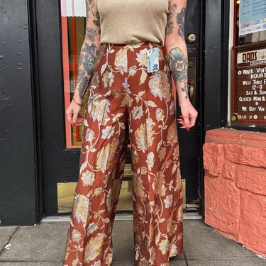 Vintage 60s lurex palazzo pants