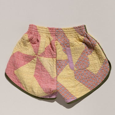 Carleen Quilt Track Shorts - Walking Triangles