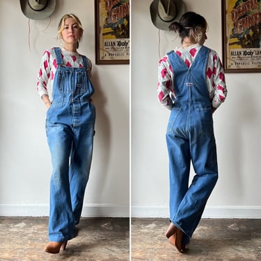 Vintage Sunfaded Big Smith Overalls 35x28 (women's 8/10)