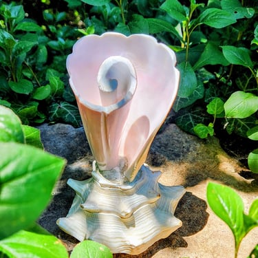 Vintage Handmade Conch Shell Sculpture 