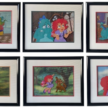 Limited Edition Set of Six Hand Painted Artwork "The Tale of Tillie's Dragon"