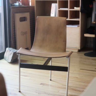 Katavolos, Kelley and Littell T-Chairs in Black Leather by Laverne International (Price Per)
