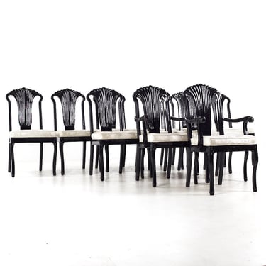 IPF International Furniture Art Deco Style Dining Chairs - Set of 12 - mcm 