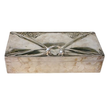 Art Nouveau silverplate box