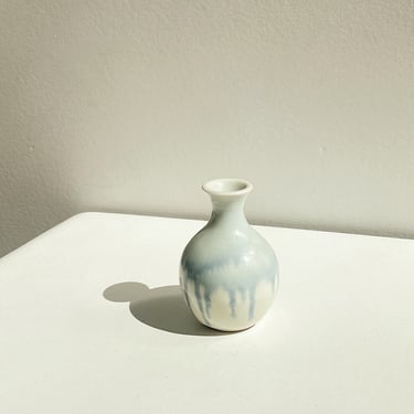 Blue Watercolour Mini Drip Vase