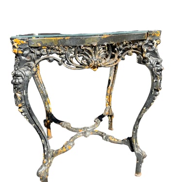 Incredibly detailed antique cast iron dining table 